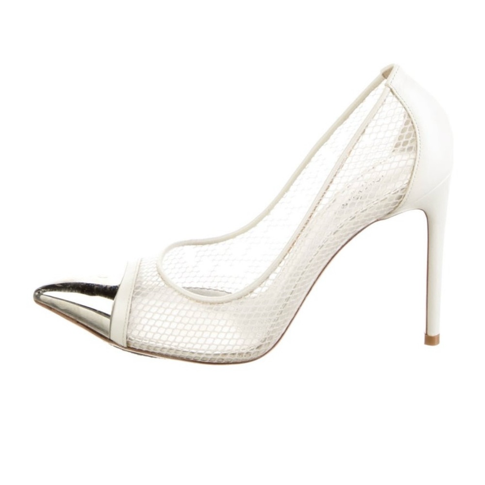 Louis Vuitton White and Silver Women's Shoes - Picture 2 of 4